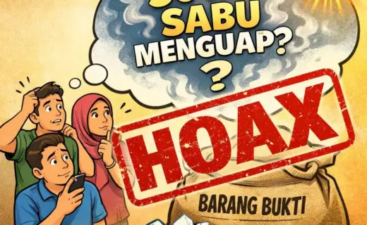 Hoaks! Narasi Kapolri Sebut 30 Kg Sabu Menguap Karena Cuaca Tak Pernah Ada