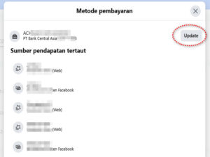 Cara Mengubah Akun Pembayaran di FB Pro